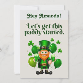 Holen wir uns diese Paddy Going-St. Patrick's Day Einladung