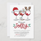 Holen wir uns Jolly Weihnachts Cocktail Party Einl Einladung (Vorderseite)