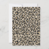Holen wir uns Wild Glitzer Leopard Print Bachelore Einladung (Rückseite)