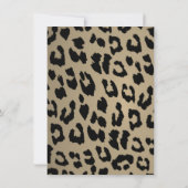 Holen wir uns Wild, Tierleopard Print Bachelorette Einladung (Rückseite)