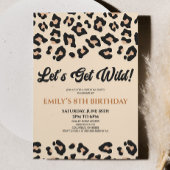 Holen wir Wild Leopard Cheetah Birthday Party Einladung