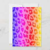 Holen wir Wild Ombre Leopard Print Bachelorette Einladung (Rückseite)
