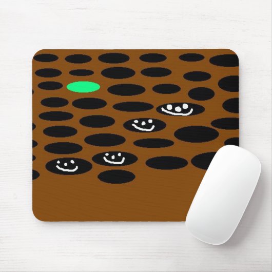Holes & Green Mousepad (Mit Mouse)