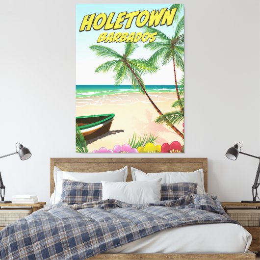 Holetown Barbados Leinwanddruck (Insitu (Schlafzimmer))