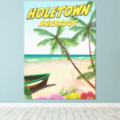 Holetown Barbados Leinwanddruck (Insitu (Holzboden))