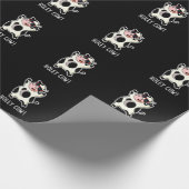Holey Cow Funny Animal Pub Dark BG Geschenkpapier (Ecke)