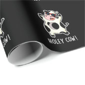 Holey Cow Funny Animal Pub Dark BG Geschenkpapier (Rolleneckpunkt)