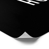 Holey Cow Funny Animal Pub Dark BG Poster (Ecke)