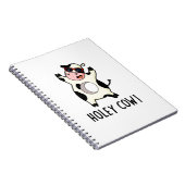 Holey Cow Funny Animal Puff Notizblock (Rechte Seite)