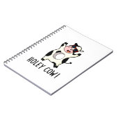 Holey Cow Funny Animal Puff Notizblock (Linke Seite)