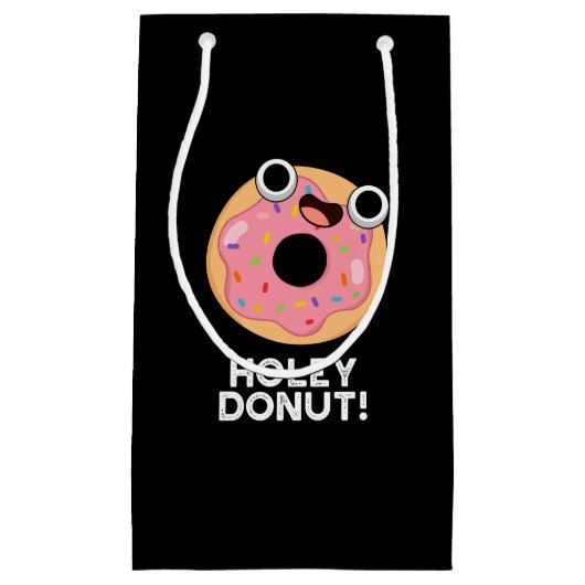 Holey Donut Funny Food Puff Kleine Geschenktüte (Vorderseite)