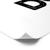 Holey Donut Funny Food Puff Poster (Ecke)