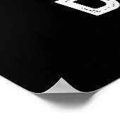 Holey Donut Funny Food Puff Poster (Ecke)