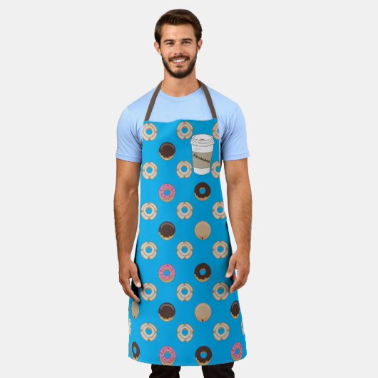 Holey Doughnut Custom Coffee Cup Schürze (Getragen)