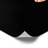 Holey Moley Funny Mole Pun Dark BG Poster (Ecke)