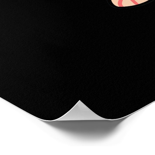 Holey Moley Funny Mole Pun Dark BG Poster (Ecke)