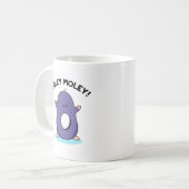 Holey Moley Funny Mole Pun Kaffeetasse (Vorderseite Links)