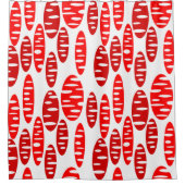 Holey Ovals Duschvorhang (Vorderseite)