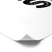 Holey Sheep Funny Animal Puff Poster (Ecke)