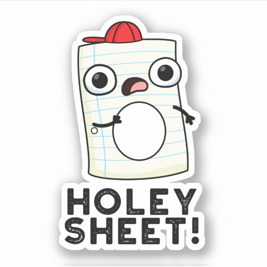 Holey Sheet Funny Paper Pub Aufkleber (Vorderseite)