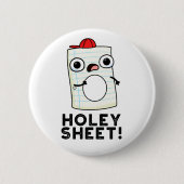 Holey Sheet Funny Paper Pub Button (Vorderseite)