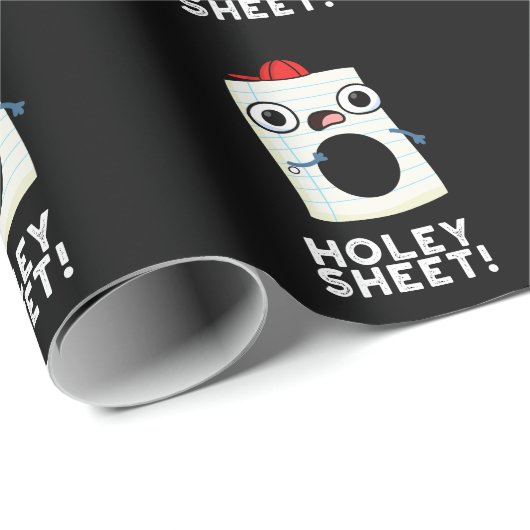 Holey Sheet Funny Paper Pub Dark BG Geschenkpapier (Rolleneckpunkt)