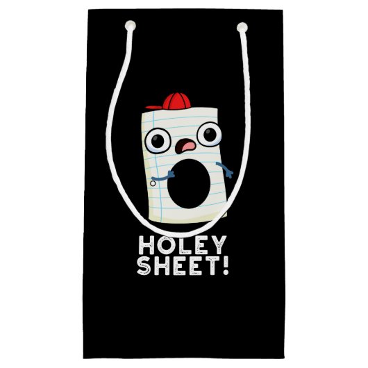 Holey Sheet Funny Paper Pub Dark BG Kleine Geschenktüte (Vorderseite)