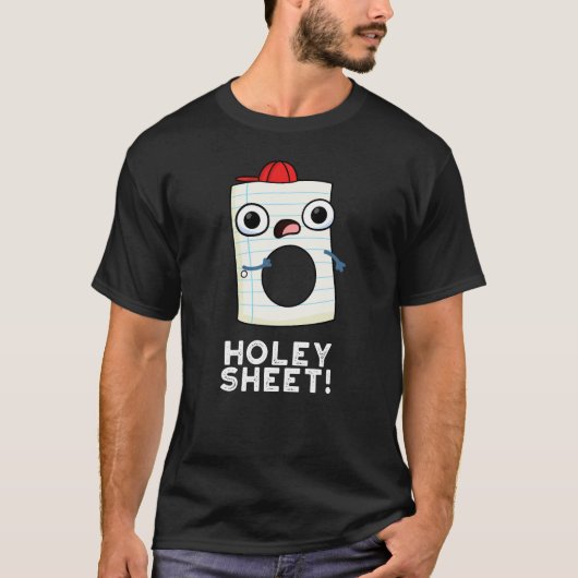 Holey Sheet Funny Paper Pub Dark BG T-Shirt (Vorderseite)