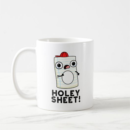 Holey Sheet Funny Paper Pub Kaffeetasse (Links)