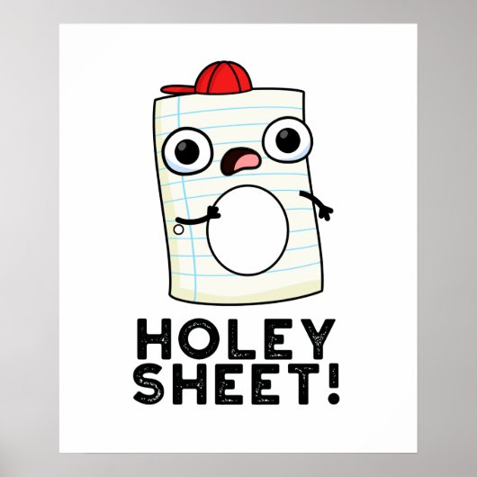 Holey Sheet Funny Paper Pub Poster (Vorne)