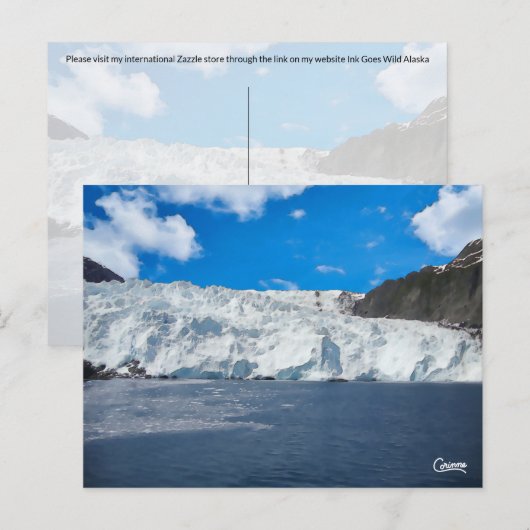 Holgate Glacier - Postkarte (Vorne/Hinten)