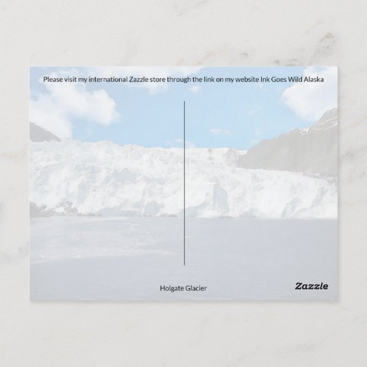 Holgate Glacier - Postkarte (Rückseite)