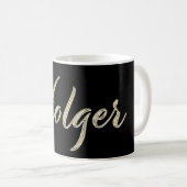 Holger Name whitegold Tasse Teetasse Kaffeetasse (VorderseiteRechts)