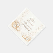 Holi Cannoli Sweet Bakery 1. Geburtstag Serviette (Ecke)