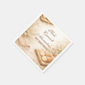Holi Cannoli Whimsical Bakery 1. Geburtstag Serviette (Ecke)