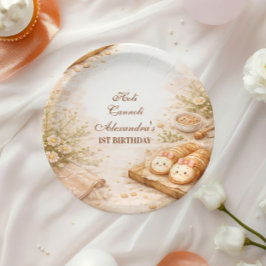 Holi Cannoli Whimsical Bakery 1st Birthday Pappteller