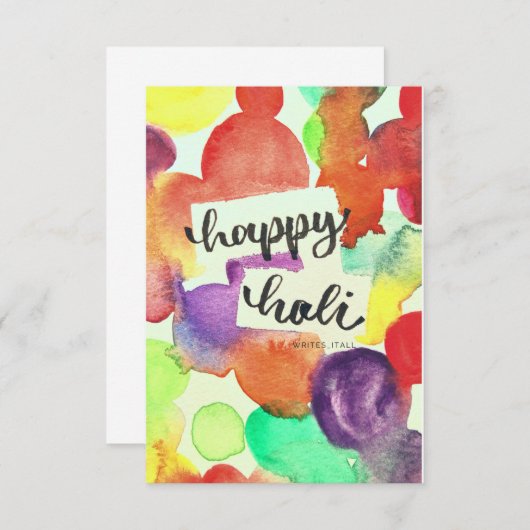 Holi Cards Dankeskarte (Vorne/Hinten)