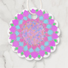 Holi Farbe splash Blumenrangoli Geschenkanhänger