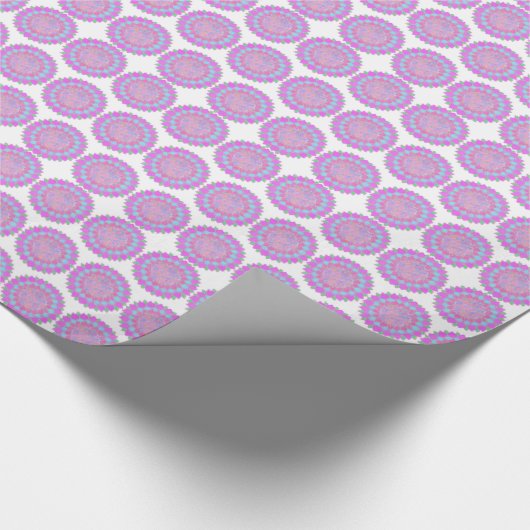 Holi Farbe splash Blumenrangoli Geschenkpapier (Ecke)