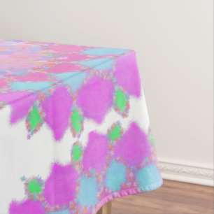 Holi Farbe splash Blumenrangoli Tischdecke