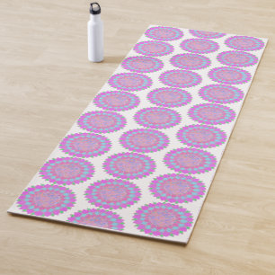 Holi Farbe splash Blumenrangoli Yogamatte