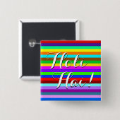 HOLI farbige Streifen Muster + Ihre Ideen Button (Vorne & Hinten)