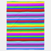 HOLI farbige Streifen Muster + Ihre Ideen Fleecedecke (Vorderseite)