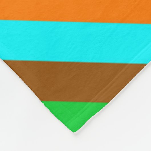 HOLI farbige Streifen Wirbel Muster + Ihre Ideen Fleecedecke (Ecke)