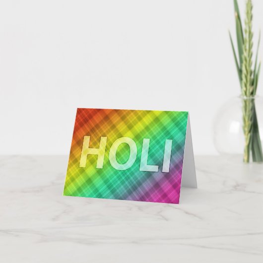 Holi Feiertagskarte (Vorderseite)