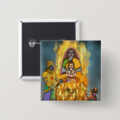 Holi-Festival-Button Button (Vorne & Hinten)