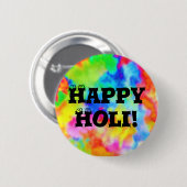 HOLI Festival der Farben + Ihre Ideen Button (Vorne & Hinten)