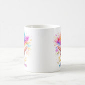 Holi Festival Hands Throwing Kaffeetasse (Mittel)