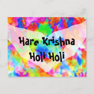 HOLI Festival of Colors + Ihre Ideen Postkarte