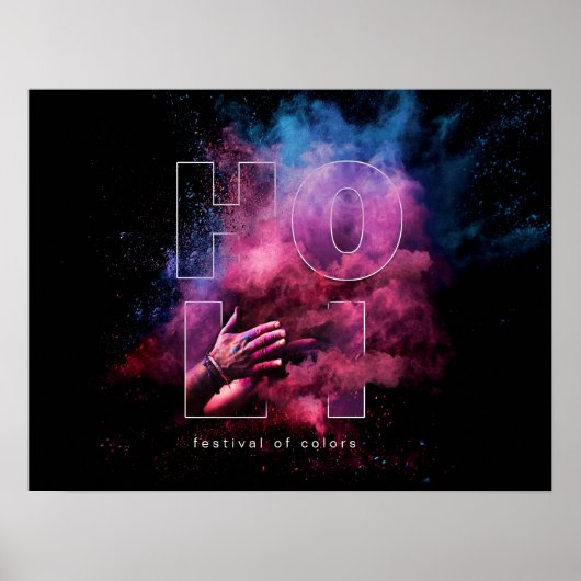Holi Festival of Colors Poster (Vorne)
